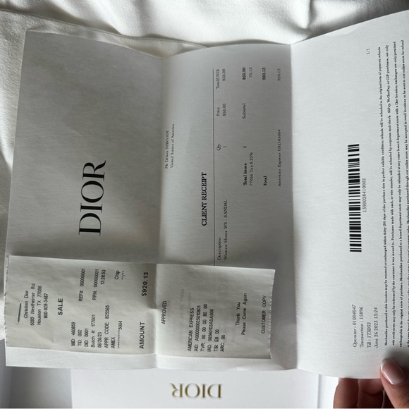 Dway Heeled Slide Dior Sandal - Picture 13 of 16